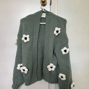 Anthropologie floral cardigan